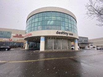 Destiny Mall on a snowy afternoon