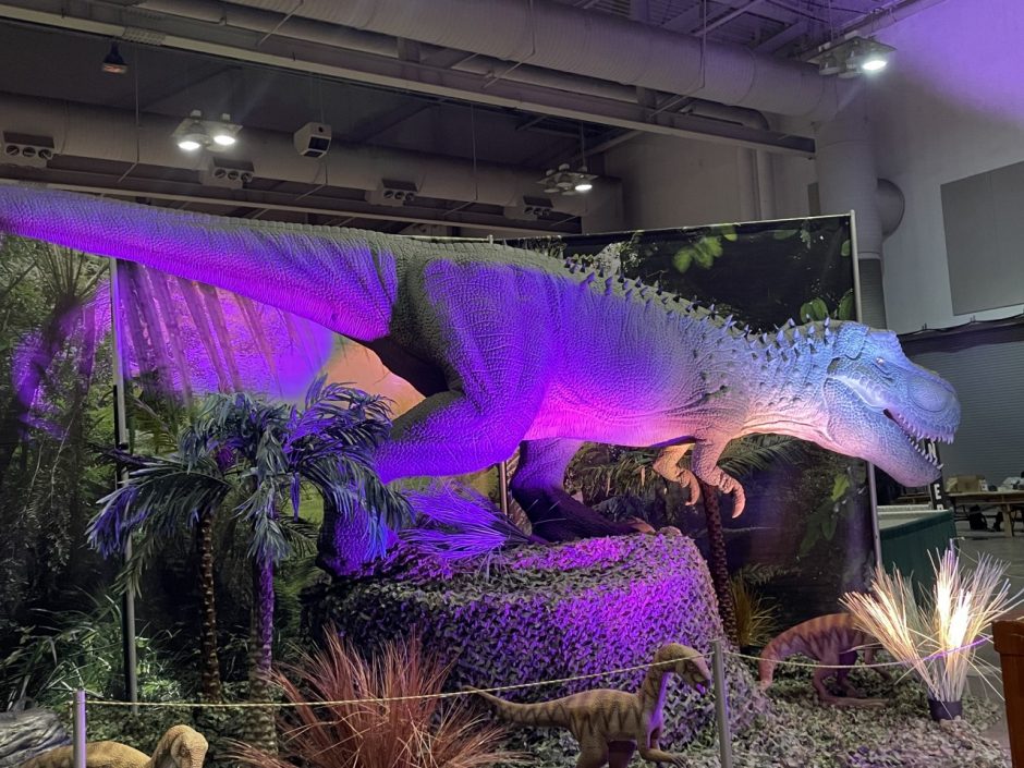 T-Rex exhibit at the Dinosaur Adventure show