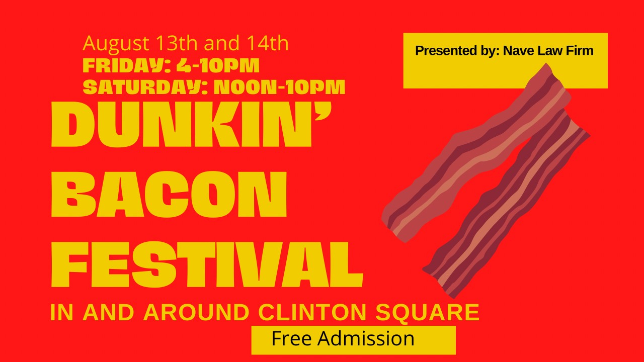 Flyer details for Dunkin' Bacon Festival