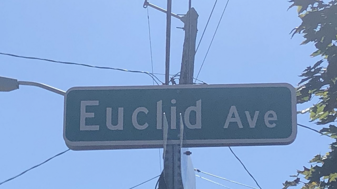 Euclid Avenue Street sign